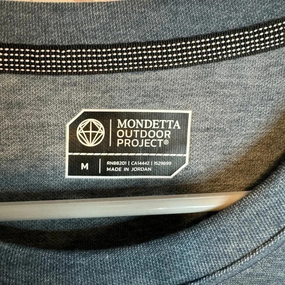 MONDETTA OUTDOOR PROJECT men’s Medium long sleeve‎ T-shirt - Picture 2 of 5